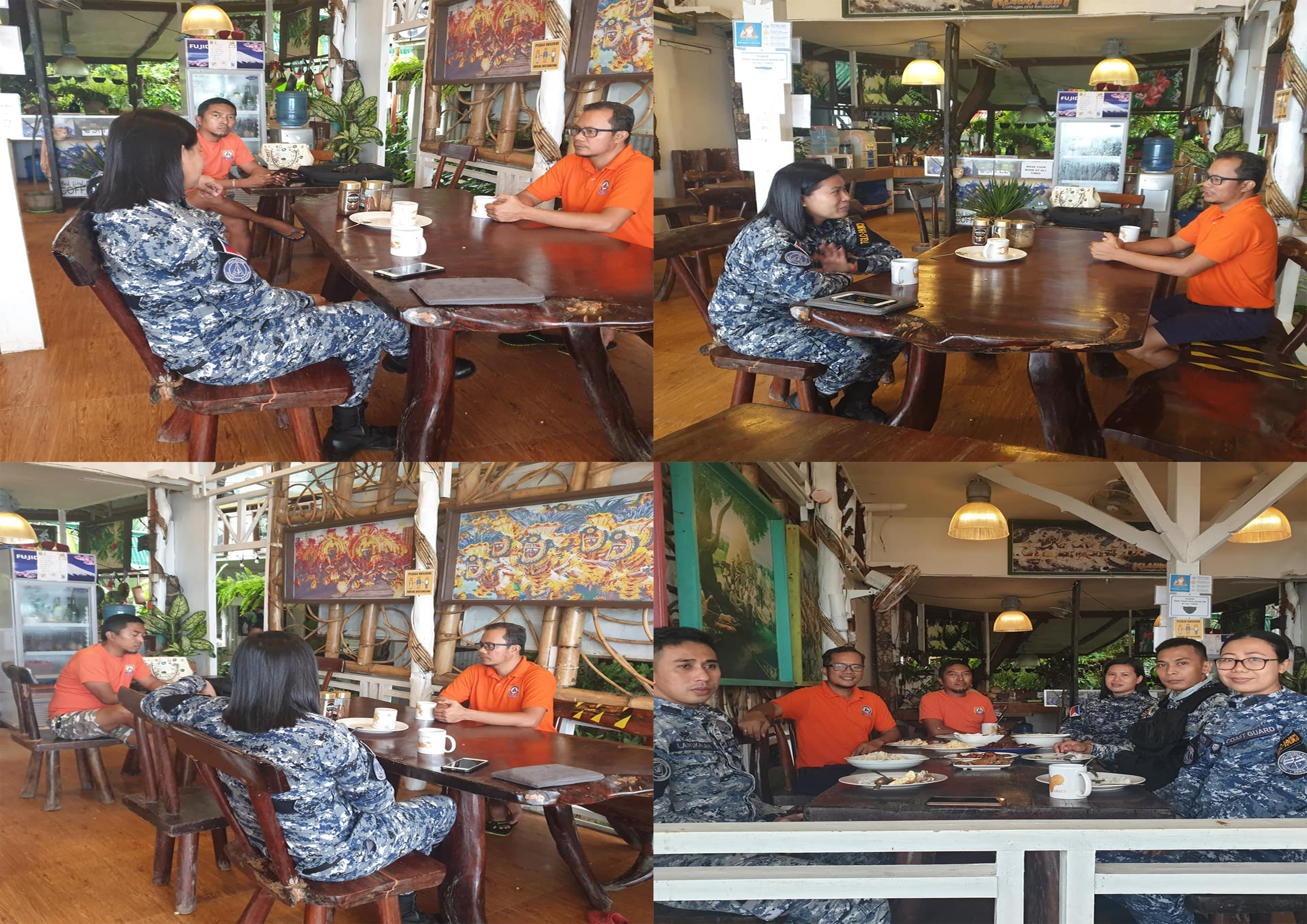 Breakfast meeting with PCG EL NIDO Station Commander LTSG APRIL BERNAL, Meeting about Working Relationship, Future Activities, Programs and Projects.